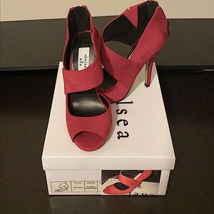 Chelsea & Zoe Petunia Women’s Peep-Toe High Heels